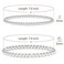Elegance 11 designs Silver Beaded Stack Bead Ball Bracelet Stretch Elastic Stackable Bracelets for Women
