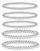 Elegance 11 designs Silver Beaded Stack Bead Ball Bracelet Stretch Elastic Stackable Bracelets for Women
