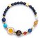 Fesciory Women Solar System Bracelet Universe Galaxy The Eight Planets Guardian Star Natural Stone Beads Bracelet Bangle For MenBlue SandstoneStretch