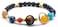 Fesciory Women Solar System Bracelet Universe Galaxy The Eight Planets Guardian Star Natural Stone Beads Bracelet Bangle For MenBlue SandstoneStretch