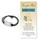 Brital First Communion Gifts Black Stretch Bracelet with Cross First Holy Communication Baptism Gifts
