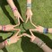 Behrooci Friendship Bracelets Boho Stackable Bracelets for Women Surfer Heishi Clay Bead Stretch Preppy Bracelets Grey Blue Cross