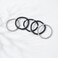 GOOJIDS Black Surfer Heishi Clay Bead Bracelets for Women Bohemian Stackable Silver Plated Beaded Stretch Bracelets Elastic Layering Friendship Bracelets Set Boho Jewelry