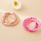 GOOJIDS Pink Surfer Heishi Clay Bead Bracelets for Women Bohemian Stackable Gold Plated Beaded Stretch Bracelets Elastic Layering Friendship Bracelets Set Boho Jewelry