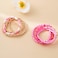 GOOJIDS Pink Surfer Heishi Clay Bead Bracelets for Women Bohemian Stackable Gold Plated Beaded Stretch Bracelets Elastic Layering Friendship Bracelets Set Boho Jewelry