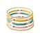 GOOJIDS Surfer Heishi Clay Bead Bracelets for Women Bohemian Stackable Gold Plated Beaded Stretch Bracelets Elastic Layering Friendship Bracelets Set Boho Jewelry