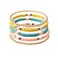 GOOJIDS Surfer Heishi Clay Bead Bracelets for Women Bohemian Stackable Gold Plated Beaded Stretch Bracelets Elastic Layering Friendship Bracelets Set Boho Jewelry