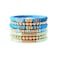 GOOJIDS Surfer Heishi Clay Bead Bracelets for Women Bohemian Stackable Gold Plated Beaded Stretch Bracelets Elastic Layering Friendship Bracelets Set Boho Jewelry