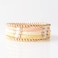 GOOJIDS Surfer Heishi Clay Bead Bracelets for Women Bohemian Stackable Gold Plated Beaded Stretch Bracelets Elastic Layering Friendship Bracelets Set Boho Jewelry