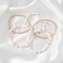 GOOJIDS Surfer Heishi Clay Bead Bracelets for Women Bohemian Stackable Gold Plated Beaded Stretch Bracelets Elastic Layering Friendship Bracelets Set Boho Jewelry