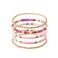 GOOJIDS Surfer Heishi Clay Bead Bracelets for Women Bohemian Stackable Gold Plated Beaded Stretch Bracelets Elastic Layering Friendship Bracelets Set Boho Jewelry