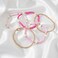 GOOJIDS Surfer Heishi Clay Bead Bracelets for Women Bohemian Stackable Gold Plated Beaded Stretch Bracelets Elastic Layering Friendship Bracelets Set Boho Jewelry