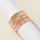 GOOJIDS Surfer Heishi Clay Bead Bracelets for Women Bohemian Stackable Gold Plated Beaded Stretch Bracelets Elastic Layering Friendship Bracelets Set Boho Jewelry