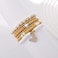 GOOJIDS Surfer Heishi Clay Bead Bracelets for Women Bohemian Stackable Gold Plated Beaded Stretch Bracelets Elastic Layering Friendship Bracelets Set Boho Jewelry