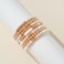 GOOJIDS Surfer Heishi Clay Bead Bracelets for Women Bohemian Stackable Gold Plated Beaded Stretch Bracelets Elastic Layering Friendship Bracelets Set Boho Jewelry