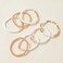 GOOJIDS Surfer Heishi Clay Bead Bracelets for Women Bohemian Stackable Gold Plated Beaded Stretch Bracelets Elastic Layering Friendship Bracelets Set Boho Jewelry