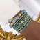 IFKM 8PCS Beaded Bracelets for Women Multilayered Stackable Strand Stretch Bead Bracelet Pack Handmade Trendy Bohemian Charm Jewelry Blue