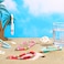 Junkin 12 Pieces Preppy Surfer Heishi Bracelets Stackable Colorful Beaded Stretch Elastic Bohemia Jewelry Summer Beach Gift for Women Classic Style