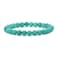 Justinstones Dyed Green Howlite Turquoise Gemstone 8mm Round Beads Stretch Bracelet 7 Inch