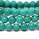 Justinstones Dyed Green Howlite Turquoise Gemstone 8mm Round Beads Stretch Bracelet 7 Inch