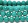 Justinstones Dyed Green Howlite Turquoise Gemstone 8mm Round Beads Stretch Bracelet 7 Inch