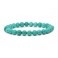 Justinstones Dyed Green Howlite Turquoise Gemstone 8mm Round Beads Stretch Bracelet 7 Inch