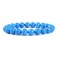 Justinstones Dyed Turquoise Howlite Gemstone 8mm Round Beads Stretch Bracelet 7 Inch Unisex