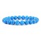 Justinstones Dyed Turquoise Howlite Gemstone 8mm Round Beads Stretch Bracelet 7 Inch Unisex