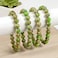 Justinstones Green Sea Sediment Jasper Gemstone 8mm Round Beads Stretch Bracelet 7 Inch Unisex