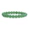 Justinstones Natural A Grade Green Aventurine Gemstone 8mm Round Beads Stretch Bracelet 7 Inch Unisex