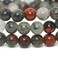 Justinstones Natural African Bloodstone Gemstone 6mm Round Beads Stretch Bracelet 65 Inch