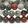 Justinstones Natural African Bloodstone Gemstone 6mm Round Beads Stretch Bracelet 65 Inch
