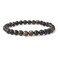 Justinstones Natural Biotite Gemstone 6mm Round Beads Stretch Bracelet 65 Inch