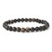 Justinstones Natural Biotite Gemstone 6mm Round Beads Stretch Bracelet 65 Inch