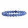 Justinstones Natural Blue Aventurine Rock Crystal Gemstone 8mm Round Beads Stretch Bracelet 7 Inch Unisex