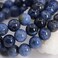 Justinstones Natural Blue Dumortierite Gemstone 8mm Round Beads Stretch Bracelet 7 Inch Unisex