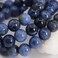 Justinstones Natural Blue Dumortierite Gemstone 8mm Round Beads Stretch Bracelet 7 Inch Unisex