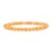 Justinstones Natural Citrine Gemstone 6mm Round Beads Stretch Bracelet 65 Inch