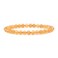 Justinstones Natural Citrine Gemstone 6mm Round Beads Stretch Bracelet 65 Inch