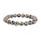 Justinstones Natural Dalmatian Jasper Gemstone 8mm Round Beads Stretch Bracelet 7 Inch Unisex