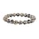 Justinstones Natural Dalmatian Jasper Gemstone 8mm Round Beads Stretch Bracelet 7 Inch Unisex