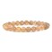 Justinstones Natural Golden Rutilated Quartz Gemstone 8mm Round Beads Stretch Bracelet 7 Inch Unisex