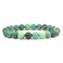 Justinstones Natural Green Chrysoprase Gemstone 8mm Round Beads Stretch Bracelet 7 Inch Unisex