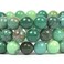 Justinstones Natural Green Chrysoprase Gemstone 8mm Round Beads Stretch Bracelet 7 Inch Unisex