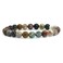 Justinstones Natural Ocean Jasper Gemstone 8mm Round Beads Stretch Bracelet 7 Inch
