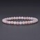Justinstones Natural Peach Morganite Gemstone 6mm Round Beads Stretch Bracelet 65 Inch