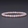 Justinstones Natural Peach Morganite Gemstone 6mm Round Beads Stretch Bracelet 65 Inch