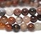 Justinstones Natural Petrified Wood Fossil Gemstone 6mm Round Beads Stretch Bracelet 65 Inch