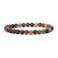 Justinstones Natural Petrified Wood Fossil Gemstone 6mm Round Beads Stretch Bracelet 65 Inch