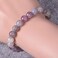 Justinstones Natural Pink Tourmaline Gemstone 8mm Round Beads Stretch Bracelet 7 Inch